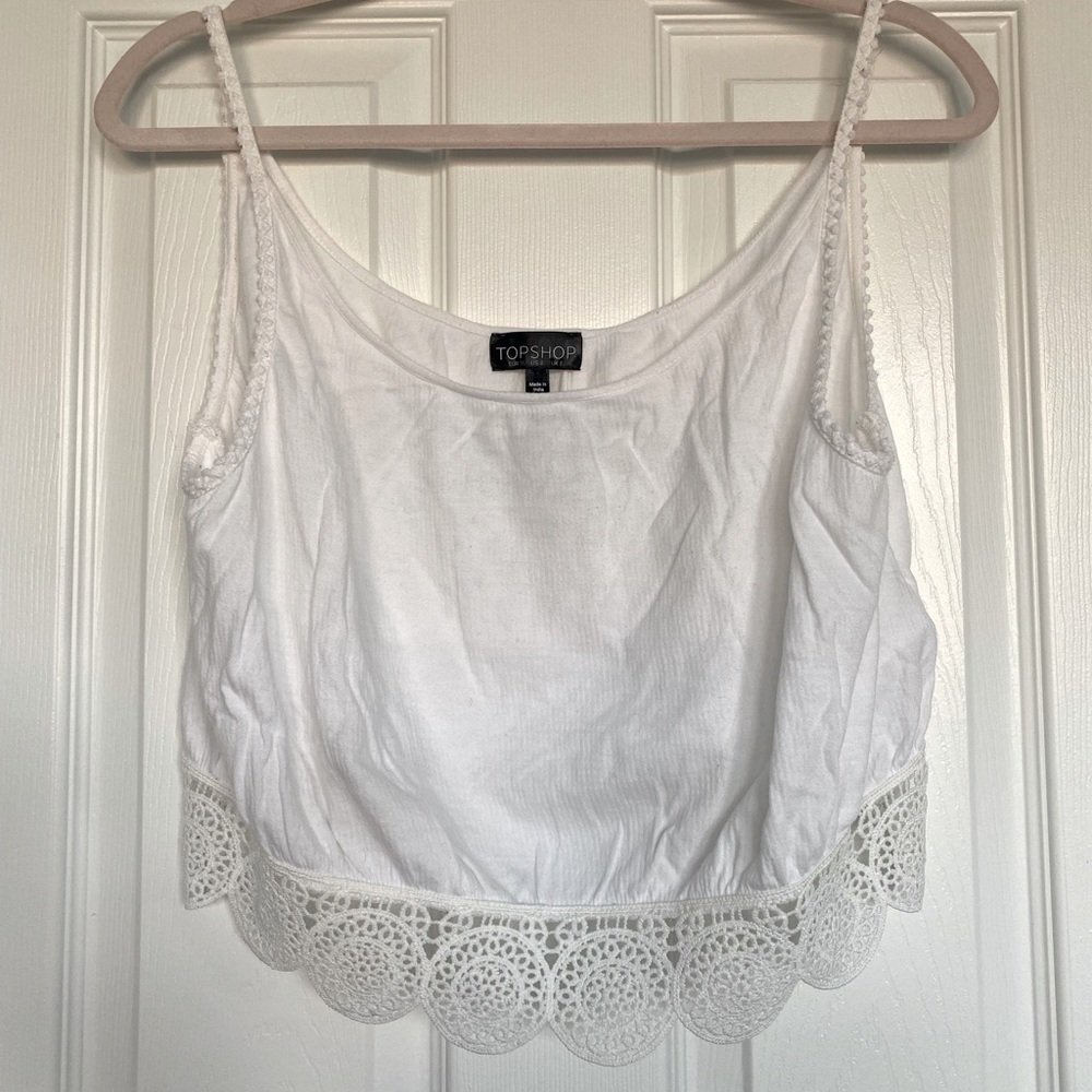Topshop oversized crop top